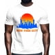 thumbnail image 2 of Camisetas informales de manga corta con silueta de la ciudad de Nueva York para hombre, camisetas gráficas, 2 of 8