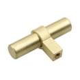 thumbnail image 3 of GlideRite 2.25 in. European Style Solid Steel T-Bar Knobs, Satin Gold, Pack of 10, 3 of 5