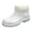 White, variant on HXWCHs 2023 Korean Edition Women's Rain Shoes On Durable EVA Lightweight Sole Detachable Rainboots for Comfortable Walking 6.5 Black