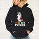 thumbnail image 2 of Nuevas sudaderas con capucha con personalidad de moda, sudaderas con capucha con estampado de unicornio lindo pero psicópata, sudaderas casuales de manga larga para mujeres y hombres, 2 of 5