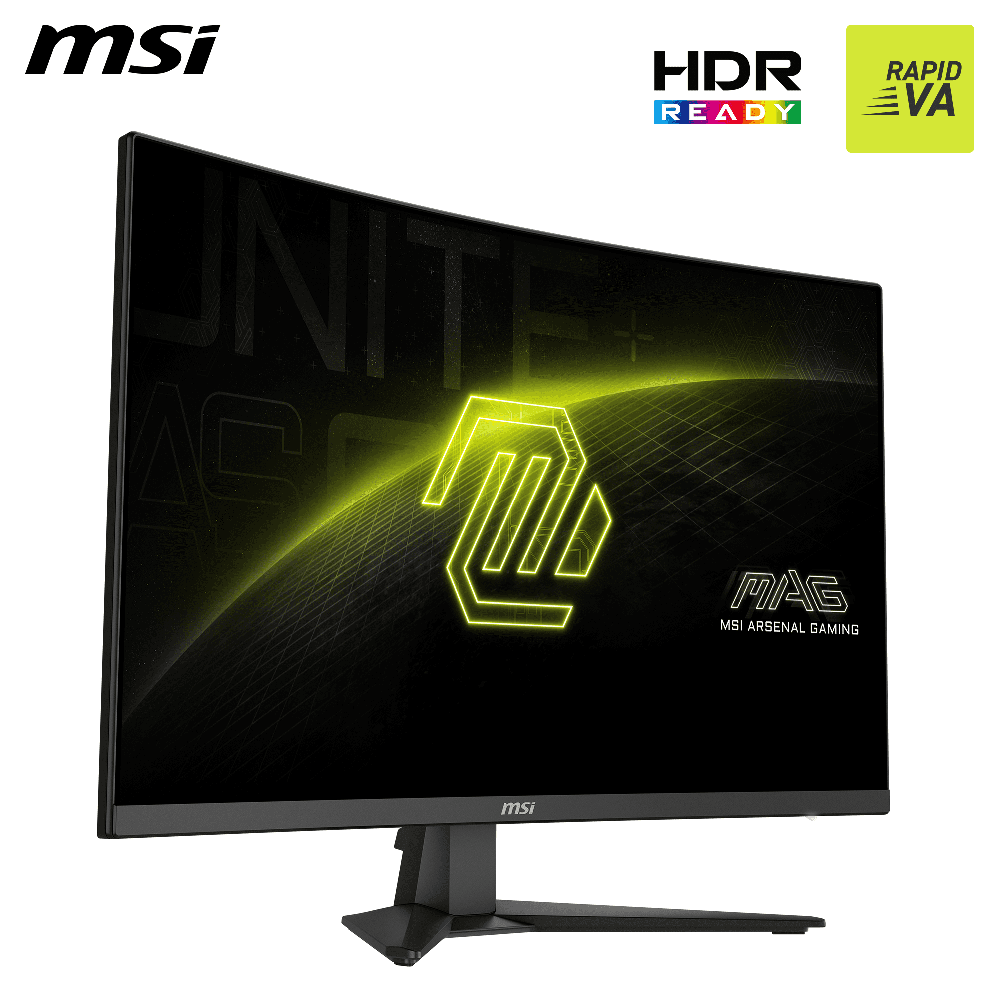 MSI 31.5" Curved WQHD (2560 x 1440)HDMI DP 180Hz 0.5ms FreeSync LCD Gaming Monitor - MAG 321CQF E18W