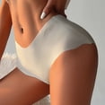 thumbnail image 2 of SGMVNU Seamless Underwear for Women Fashion Mid Waist Solid Color Briefs Underwear Hipster Panties of Women, Size L, Green, 2 of 6