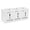 A002- White, variant on Wooden Cutlery Organizer - Black Utensil Holder with Compartments for Forks Knives Spoons, Compact Design for Kitchen Countertops Dining Tables, Easy-to-Carry with Handles for Home Restaurant Use