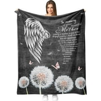 Memorial Gifts for Loss of Mother, Bereavement Gifts, Sympathy Gifts for Loss of Mom, Mom Memorial Grief Gifts Blanket 50"x60", Loss of a Mother Sympathy Gifts Throw, Remembrance Gift for Loss