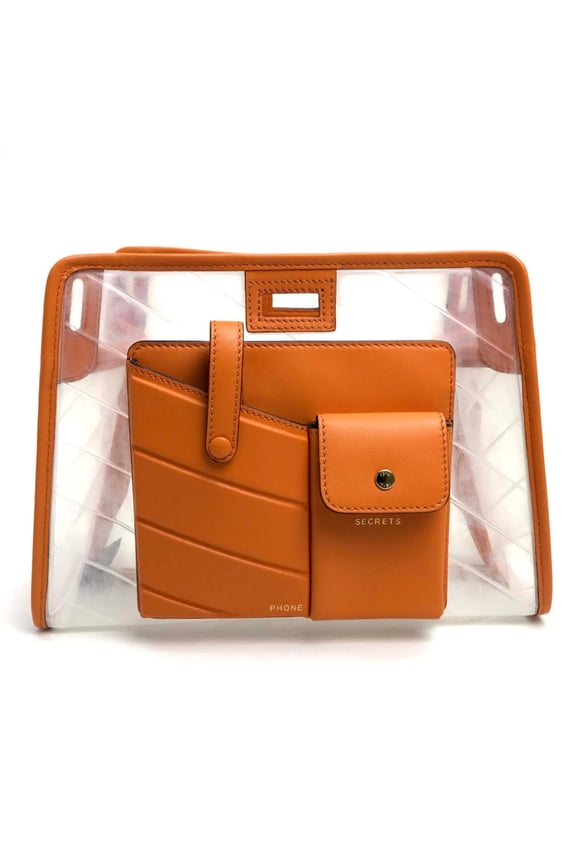 Pre-Owned FENDI Customized Small Peekaboo Defender Bag with Cover, Vinyl and Leather,... (Fair)