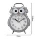 thumbnail image 5 of Alarma silenciosa que no hace tictac con luz nocturna y función de repetición, funciona con pilas y fácil de configurar, lindo reloj decorativo de búho para niños, dormitorio de niñas, 5 of 5