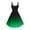 Green, variant on Plus Size Dresses,Dresses for Women,Summer Bodycon Knee Length Dress with Ombre Print Sleeveless Army Green