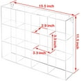 thumbnail image 4 of MyGift 12 Compartment Wall-Mounted/Freestanding Kitchen/BathroomClear Acrylic Organizer Rack, 4 of 6