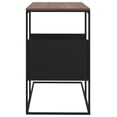 thumbnail image 4 of Mesa auxiliar VidaXL en forma de C negro/marrón de ingeniería de madera y hierro, 4 of 6