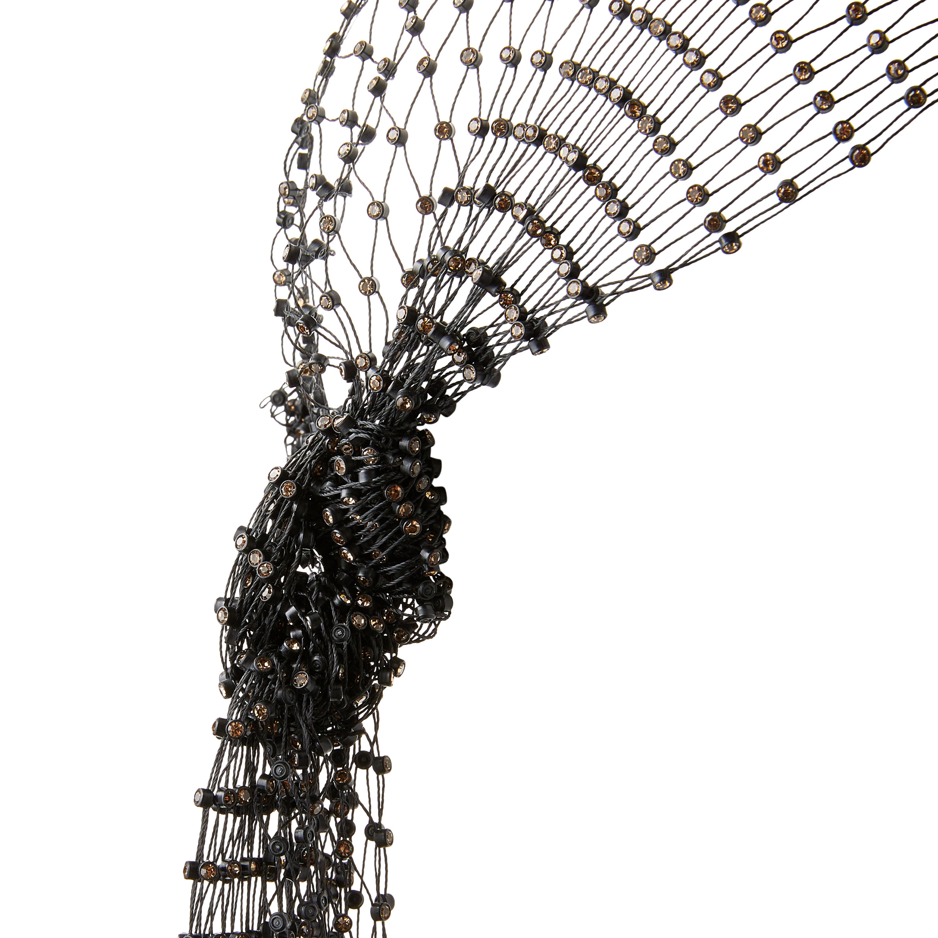 Bling Scarf Costume Accessory for Adults, Black and Gold, Halloween by Way To Celebrate
