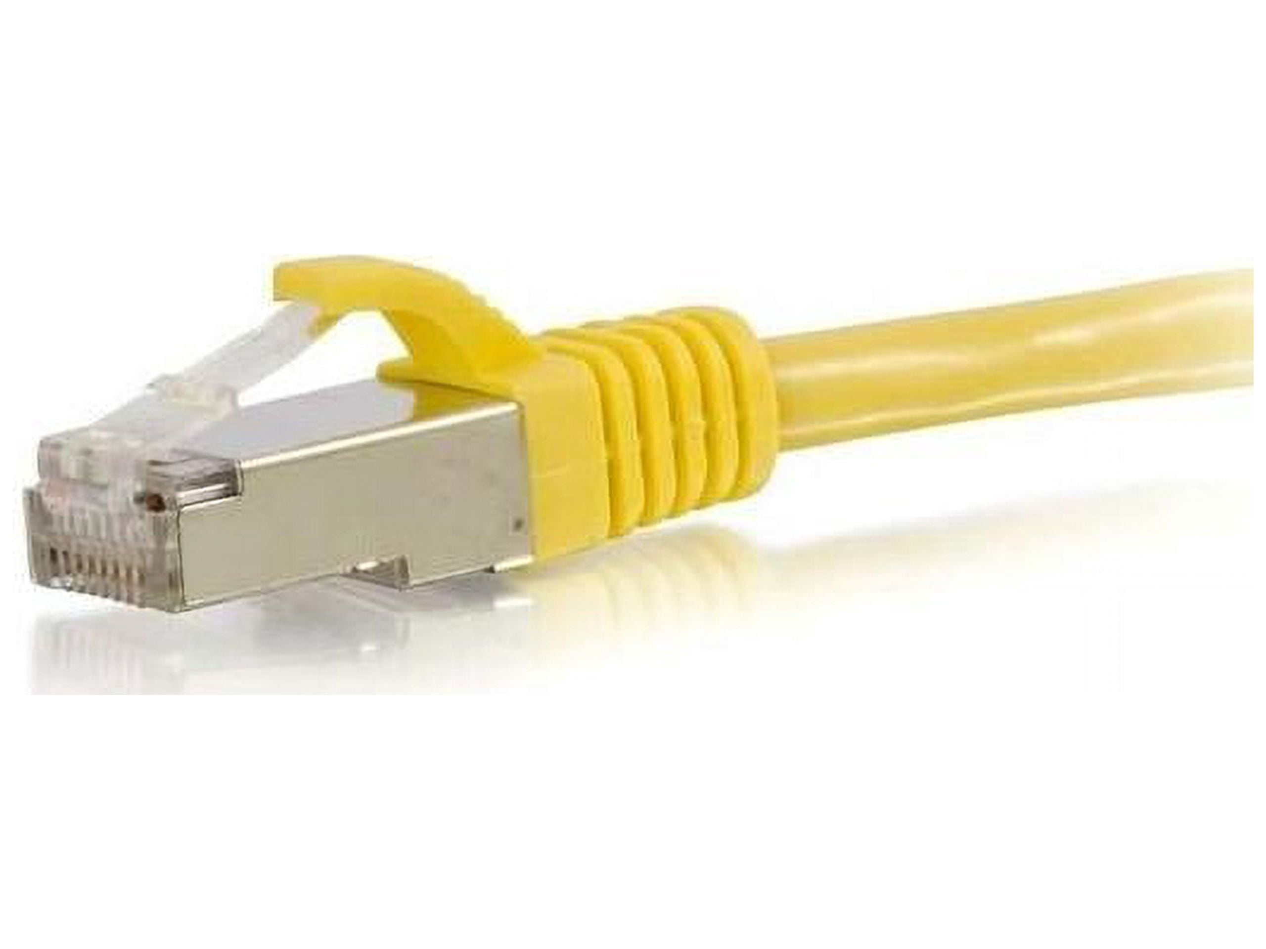 C2G 25ft Cat6 Ethernet Cable - Snagless Shielded (STP) - Yellow - Category 6 for Network Device - RJ-45 Male - RJ-45 Male - Shielded - 25ft - Yellow