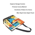 thumbnail image 3 of FORMRS Womens Canvas Tote Bag with Zipper Inner Pocket Shoulder Handbag, Modern Cocktails, 3 of 7