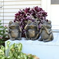 thumbnail image 2 of Sunnydaze Hear No Evil, See No Evil, Speak No Evil Frog Trio Statues - 10", 2 of 9
