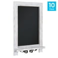 thumbnail image 5 of Flash Furniture Canterbury 9.5" x 14" Whitewashed Tabletop Magnetic Chalkboards with Metal Scrolled Legs, Hanging Wall Chalkboards, Countertop Memo Boards, Set of 10, 5 of 13