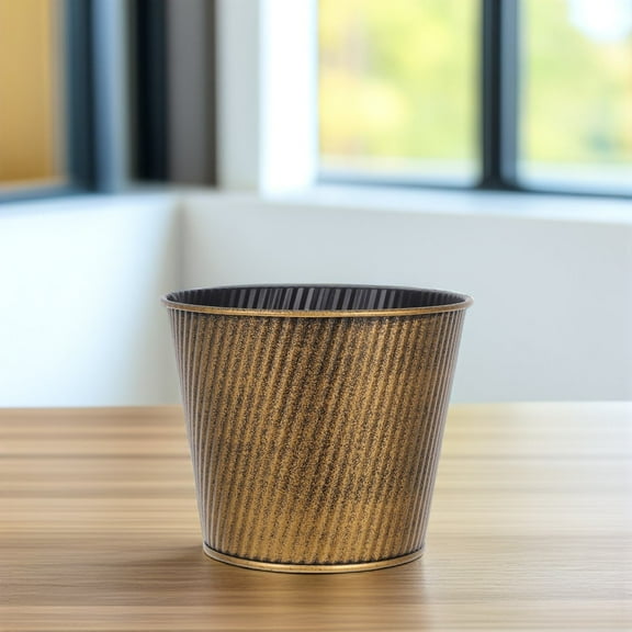 ibasenice 1Set Planter Flower Pots Galvanized Iron Multifunctional Use Home Decoration