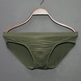 thumbnail image 2 of HVOBTTY Mens Soft Classic Briefs, Plus Size Daily Briefs for Men, Men's Fashionable Casual Solid Color Comfortable Breathable Seamless Sports Briefs Army Green, XXXXL, 2 of 4
