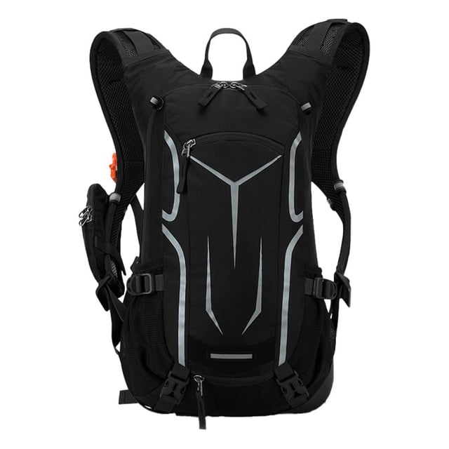 Linyer Backpack Waterproof Bike Cycling Bag Climb Hiking Camping Backpacks Packing Multi-function Unisex Travel Outdoors Black/Reflective