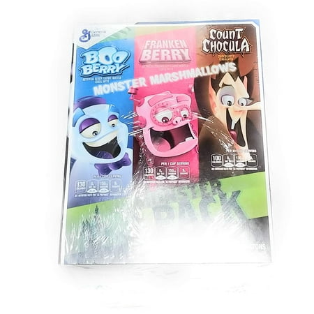 General Mills 3-Pack, Boo Berry, Franken Berry, Count Chocula (29.6 oz Total)