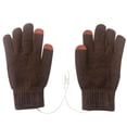 thumbnail image 2 of Esquí Guantes de invierno con calefacción, guantes de calefacción eléctrica portátiles, calentador de manos (marrón), 2 of 4