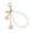 Light, variant on Stylish Faux Pearls and Rose Key Holder Beaded Key Chain Bag Charm Lightweight Keychain Ornament for Women Girls