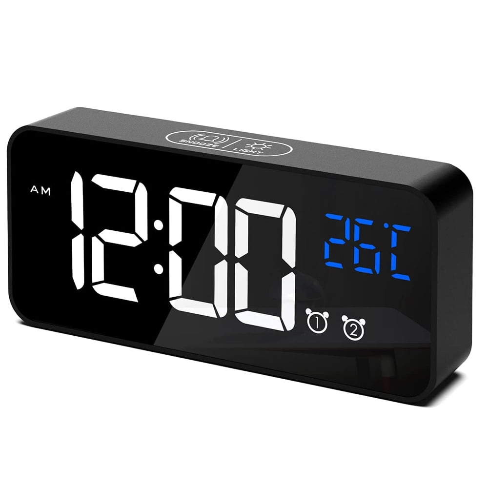 Large Digital Alarm Clock for Visually Impaired - Big Electric Clock ...