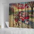 thumbnail image 4 of Be My Valentine's Cocker Spaniel Truck Full of Love Flower Balloon Shower Curtain Cockers Dog Lover Gifts Waterproof Bathroom Bathtub Curtain - 02029, 4 of 5