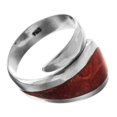 thumbnail image 3 of Handmade Red Coral 925 Sterling Silver Ring, 3 of 3