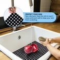 2pcs Kitchen Sink Mat Fast Draining Sink Mat Protectors Mat Dots Design Sink Mat for Stainless