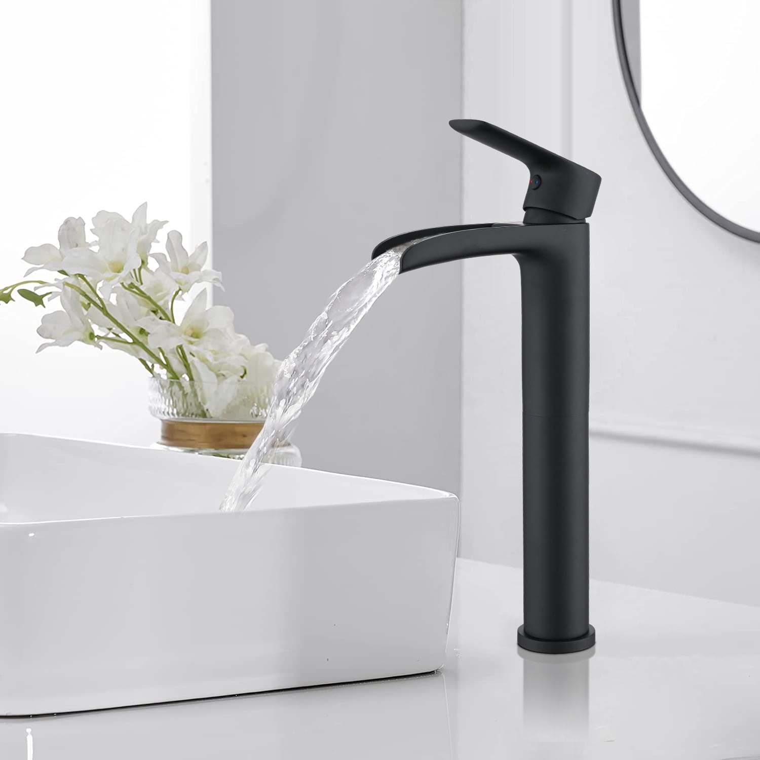 PROOX Single Hole Handle Bathroom Vesseel Sink Faucet with Drain Assembly
