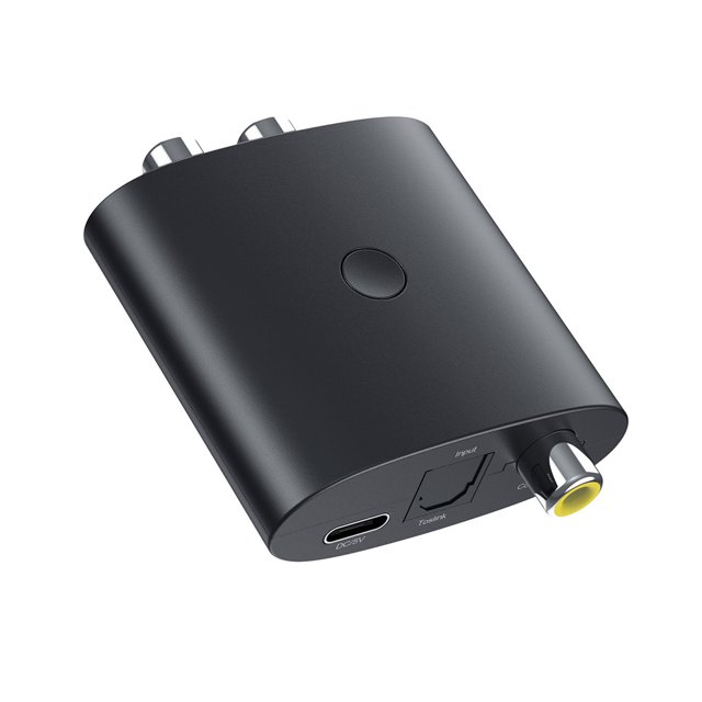 Methold Altavoz de televisión MP3 MP4 Adaptador de audio inalámbrico 2 en 1 Coaxial óptico portátil RCA Receptor convertidor compatible con Bluetooth Cables de audio/vídeo