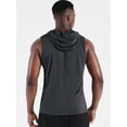 thumbnail image 4 of NELEUS Men's Workout Tank Tops with Hoodie Sleeveless Running Muscle Shirts 3 Pack,Black+Gray+Olive Green,US Size S, 4 of 7