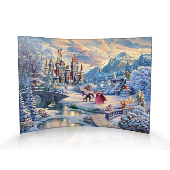 Disney (Beauty and the Beasts Winter Enchantment) 10" x 7" Curved Acrylic Print ACP1007CUR565