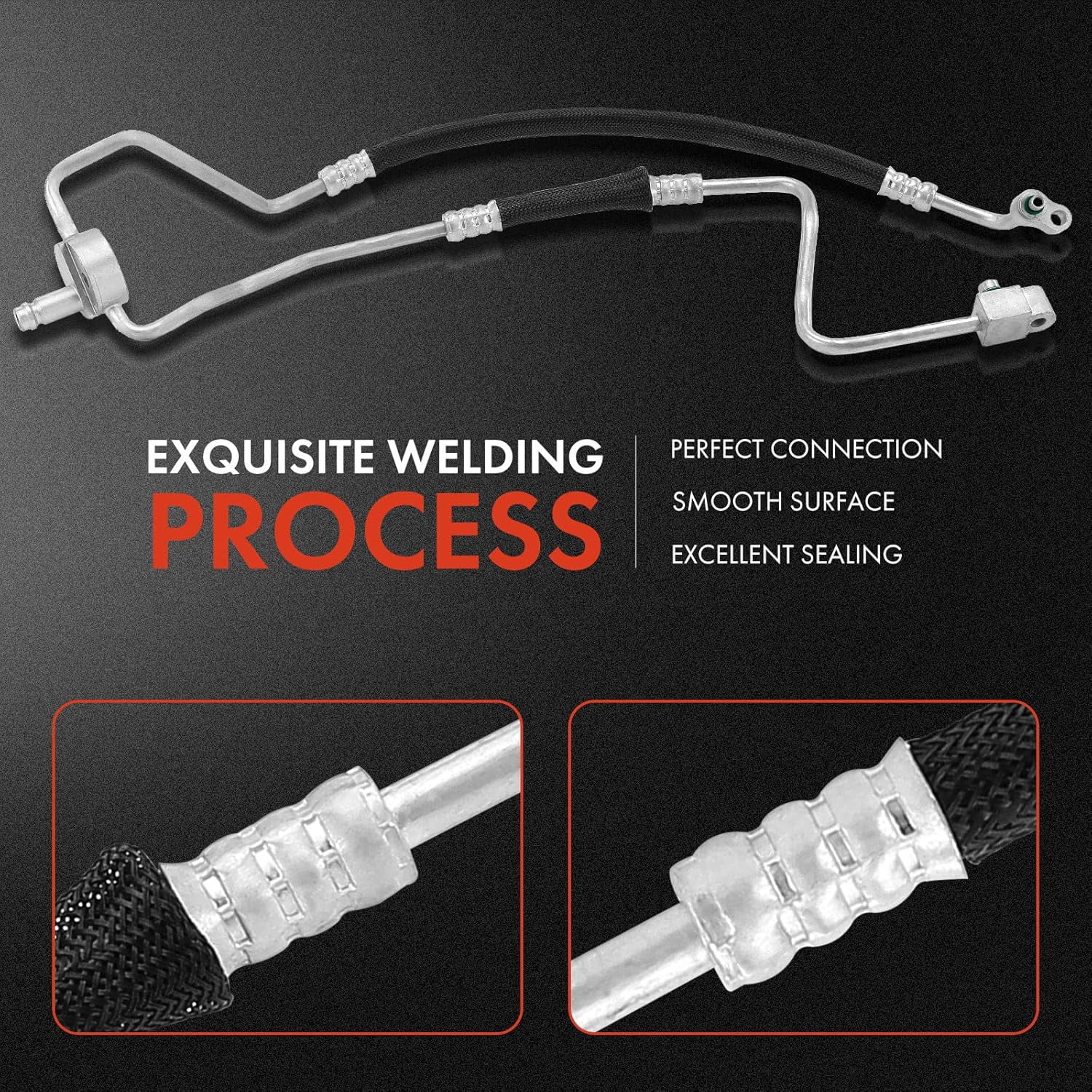 A-Premium A/C Liquid Line Hose Without Orifice Tube Compatible with Ford Thunderbird 2002-2005 & Lincoln LS 2000-2006, Condenser to Evaporator