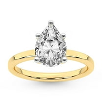 IGI Certified 1 Carat Pear Shape Lab Grown Diamond Engagement Ring | 14K Yellow Gold |Solitaire Lab Diamond Ring | FG-VS1-VS2 Quality Friendly Diamonds