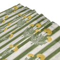 thumbnail image 3 of Yayeee Shower Curtain with Hooks 72"x72" Waterproof Fabric Bathroom Hanging Decor, Green Stripe Flowers, 3 of 5