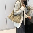 thumbnail image 2 of Bolso Axila Hobo Fruncido Mano Diseñador Nailon Plisado Con Cordón para Mujer, 2 of 9
