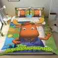 thumbnail image 1 of Los Backyardigans Conjunto de sábanas temático, trío de piezas, cómodo y amigable con la piel, diseño único, regalo de decoración para el hogar para familiares, amigos y fans,135cm *200cm, 1 of 6
