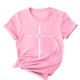 thumbnail image 5 of Camisetas de Cuello de Tripulación de Manga Corta para las Mujeres Cartas de Impresión de Pascua Camiseta de Manga Corta, Spandex de Poliéster, 5 of 5