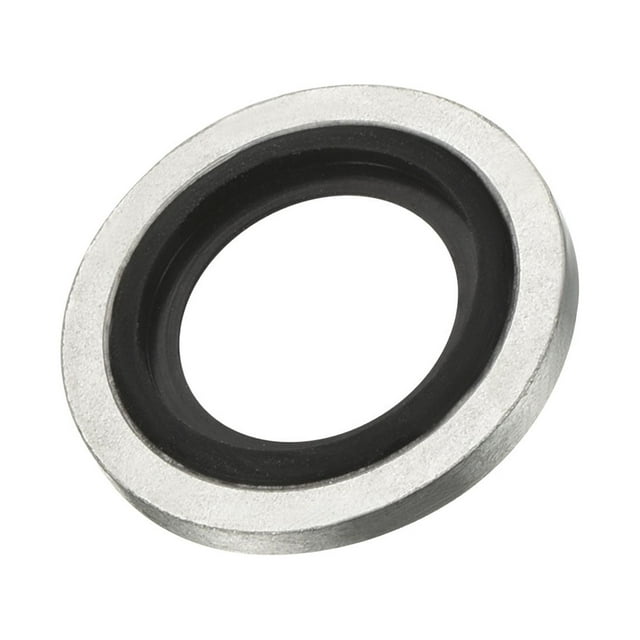 Unique Bargains G1/4 Carbon Steel Nitrile Rubber Bonded Sealing Washers, 5 Pack