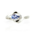 thumbnail image 4 of Galaxy Gold 14K White Gold Natural Diamonds and Pear-Shaped Tanzanite Ring - December Birthstone - Balance & Intuition - Sizes 5.5 to 11 - Fine Jewelry for Women, 4 of 5