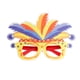 thumbnail image 5 of Matsuzay Marco de anteojos de pluma de colores DIY gafas de carnaval accesorio para payaso 2Conjunto, 5 of 6