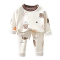 thumbnail image 5 of Odeerbi 0-13 Años Pijamas de Algodón Para Niños Con Mangas Largas Y Pantalones Con Estampados Dos Piezas Pijama de Dos Piezas Acondicionador de Ropa Para Dormir, 5 of 5
