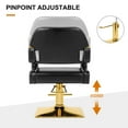 thumbnail image 4 of Artist hand Black & Gold Hydraulic Barber Chair Heavy Duty Salon Beauty Hair Stylist 360°Swivel, 4 of 14