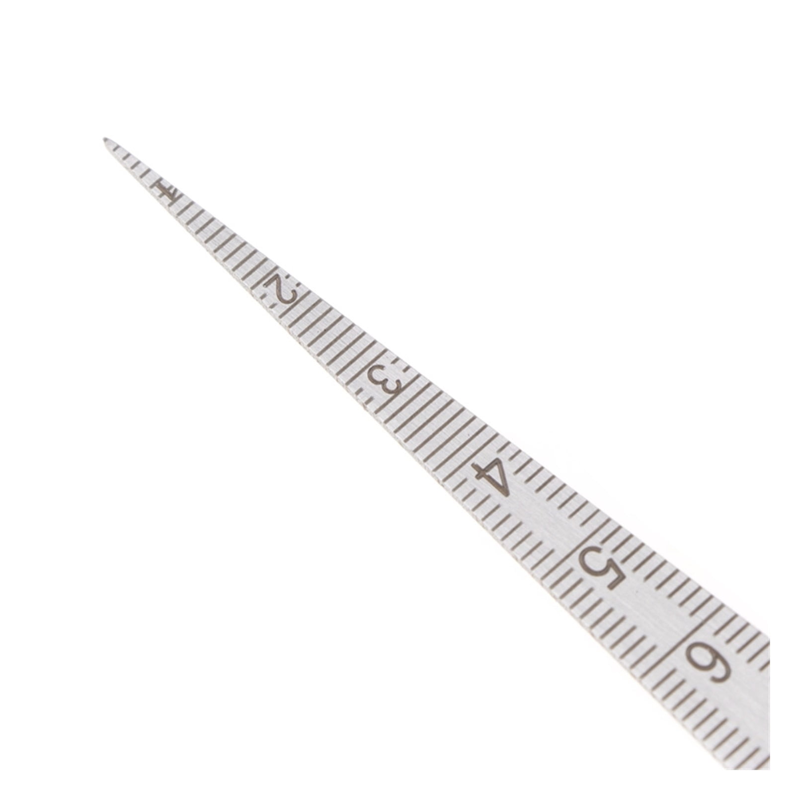 Stainless Steel Wedge Feeler Gauge For Gap Hole Measuring Tool 1-15mm For Diameters Of Small Holes/Slots ,Easy to Use