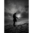 thumbnail image 2 of David Senechal Photographie 25x32 White Modern Wood Framed Museum Art Print Titled - The Reader, 2 of 4