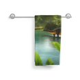 thumbnail image 3 of KLL Lake Forest Dinosaur Ultra Absorbent & Soft Hand Towels for Bath, Hand, Face, Gym and Spa-27.5x16in, 3 of 7