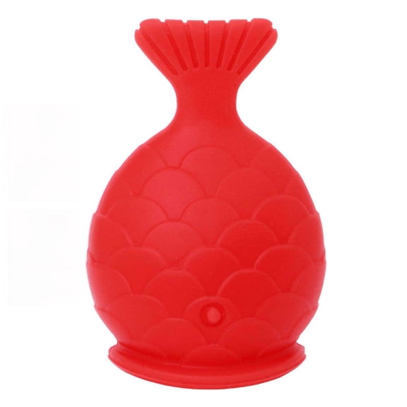 TUITOONM Goldfish Lip Plumping Tool Vacuum Lip Enhancer for Natural Volume, Travel-Friendly & Pain-Free Alternative to Fillers, Red