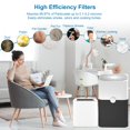 thumbnail image 3 of 211+Replacement Filter Compatible with Blueair Blue Pure 211+ Air Puri-Fier, 2 in 1 Filtration of Particle Dust Pet Dander Filter, 3 of 7