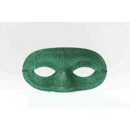 GLITTER DOMINO MASK-GREEN