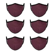 Plum Mason Brand Mask | 100% Cotton | Made in USA | Reusable, Adult Unisex, Size: One size (6 Pack)